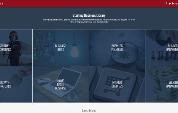 Веб-блог Starting Business Library